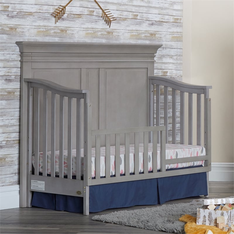 Baby Cache Vienna 4-in-1 Convertible Crib Ash Gray