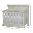Baby Cache Vienna 4-in-1 Convertible Crib Espresso