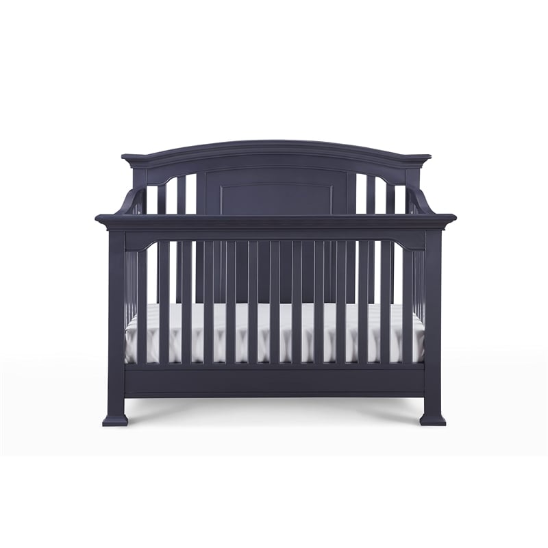 Centennial Medford Traditional Wood 4-in-1 Convertible Crib in Mystic Blue