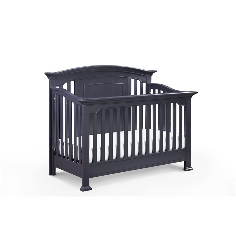 Centennial Medford Traditional Wood 4-in-1 Convertible Crib in Mystic Blue