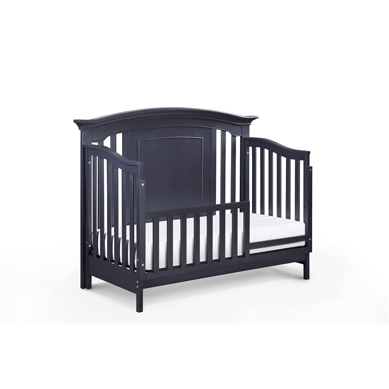 Centennial Medford Traditional Wood 4-in-1 Convertible Crib in Mystic Blue