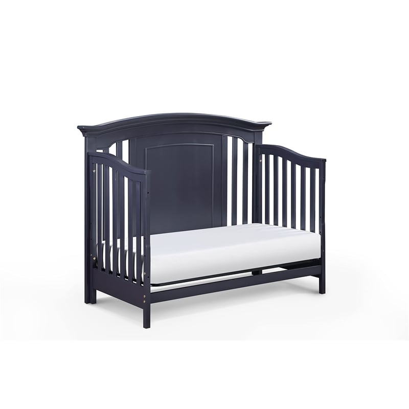 Centennial Medford Traditional Wood 4-in-1 Convertible Crib in Mystic Blue