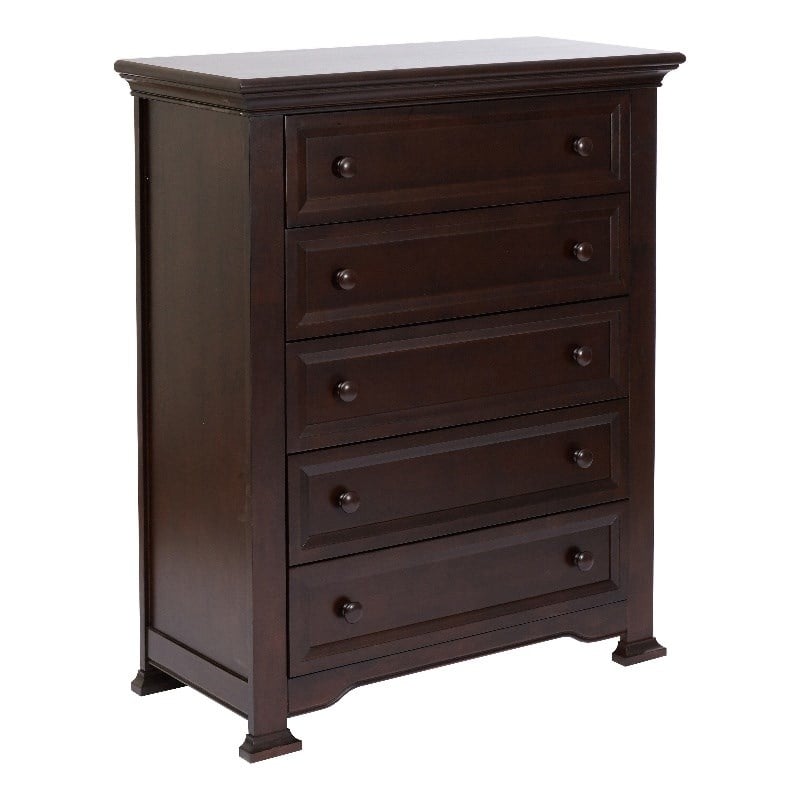 Centennial Medford 5-Drawer Traditional Wood Chest in Espresso