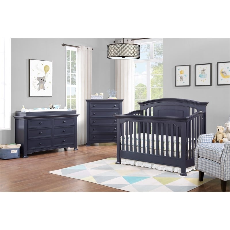 Centennial Medford 5-Drawer Traditional Wood Chest in Mystic Blue