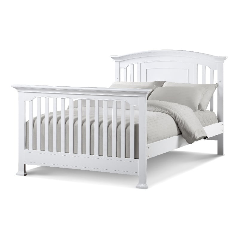 Centennial Medford Traditional Wood Full Bed Conversion Kit in White
