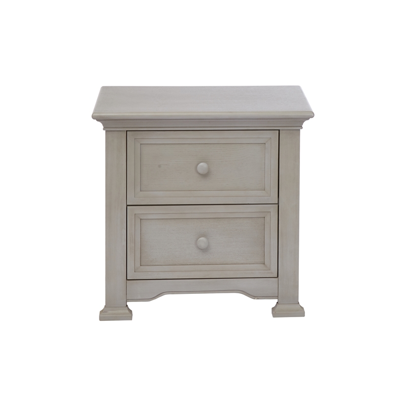 Centennial Medford Traditional Wood Nightstand in Vintage Gray