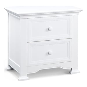 Centennial Medford Traditional Wood Nightstand in White Finish