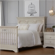 Kingsley Amherst Traditional Wood Full Bed Conversion Kit in Antique White