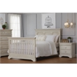 Kingsley Amherst Traditional Wood Full Bed Conversion Kit in Antique White