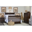 Kingsley Amherst Traditional Wood Full Bed Conversion Kit in Burnt Oak