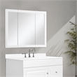 Wyndham 36-Inch Wood Medicine Cabinet in White