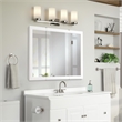 Wyndham 36-Inch Wood Medicine Cabinet in White