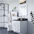 Wyndham 36-Inch Wood Medicine Cabinet in White