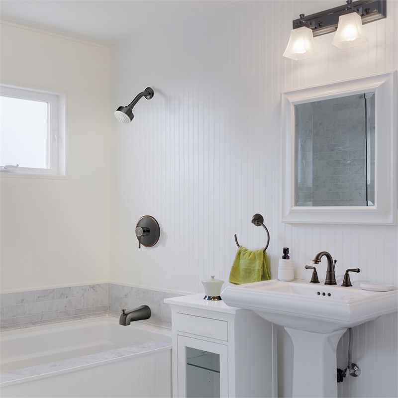 Slip-On Metal Tub Diverter Spout in Oil-Rubbed Bronze