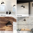 Mason Indoor/Outdoor Stainless Steel Wall Light in Oil Rubbed Bronze 10-Inch