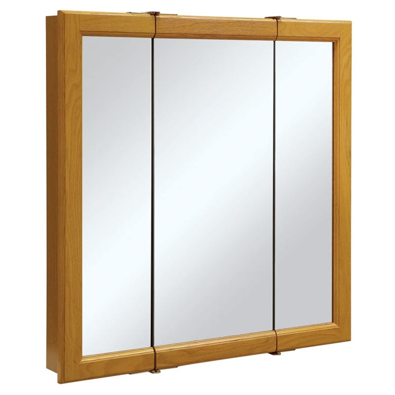 Claremont Wood Medicine Cabinet in Honey Oak 30-Inch