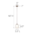 Olso Stainless Steel Chandelier in Satin Silver Nickel 3-Light