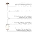 Olso Stainless Steel Chandelier in Satin Silver Nickel 3-Light