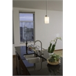 Olso Stainless Steel Chandelier in Satin Silver Nickel 3-Light