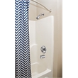 Slip-On Metal Tub Diverter Spout in Silver Satin Nickel