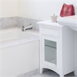 Slip-On Metal Tub Diverter Spout in Silver Satin Nickel
