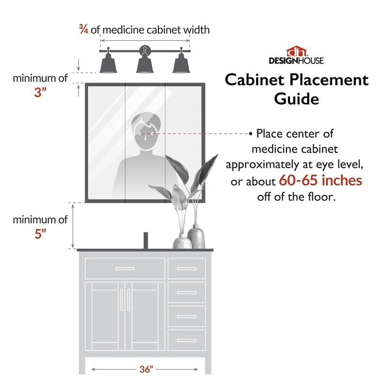 Ventura 36-Inch Wood Medicine Cabinet in Espresso