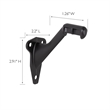 Metal Handrail Bracket in Matte Black 5-Pack