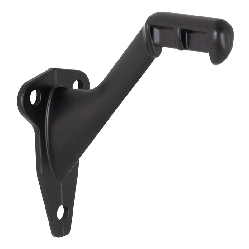 Metal Handrail Bracket in Matte Black 5-Pack