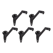 Metal Handrail Bracket in Matte Black 5-Pack