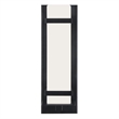 Davis Contemporary Modern Indoor/Outdoor Metal Wall Light in Matte Black