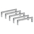 Portico 3.8-Inch Center-to-Center Stainless Steel Silver Cabinet Pulls in 5-Pack