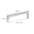 Portico 3.8-Inch Center-to-Center Stainless Steel Silver Cabinet Pulls in 5-Pack
