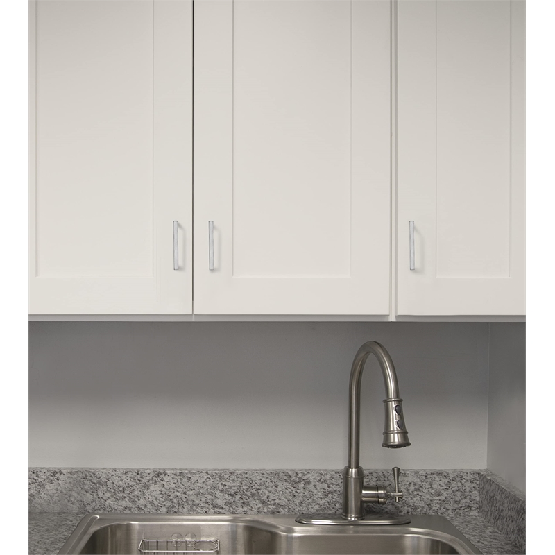 Portico 3.8-Inch Center-to-Center Stainless Steel Silver Cabinet Pulls in 5-Pack