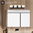 Dove Creek Stainless Steel Bath Light in Matte Black 4-Light
