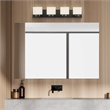 Dove Creek Stainless Steel Bath Light in Matte Black 4-Light