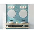 Penn Stainless Steel Vanity Light in Silver Satin Nickel 3-Light
