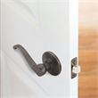 Scroll Passage Hall and Closet Brass Door Lever in Oil Rubbed Bronze