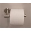 Graz Modern Silver Metal Toilet Paper Holder in Satin Nickel