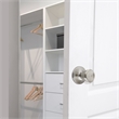 Terrace Dummy Silver Brass Reversible Door Knob in Satin Nickel