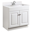 Wyndham 2-Door Ready to Assemble Wood Vanity Base in White 30-Inch