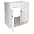 Wyndham 2-Door Ready to Assemble Wood Vanity Base in White 30-Inch