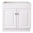 Wyndham 2-Door Ready to Assemble Wood Vanity Base in White 30-Inch
