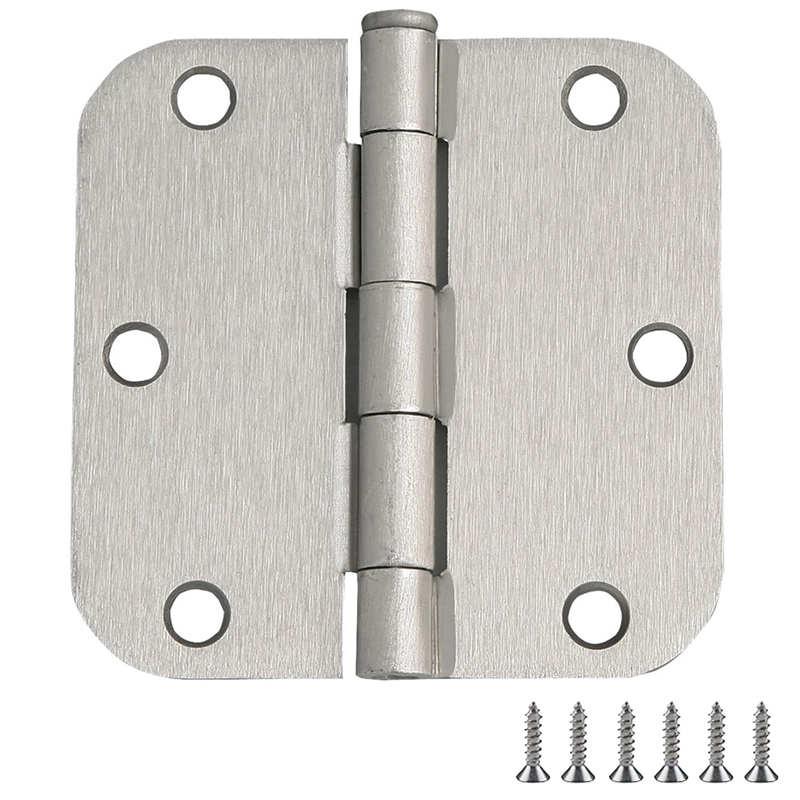 3.5-Inch Stainless Steel Door Hinges in Silver Satin Nickel 10-Pack