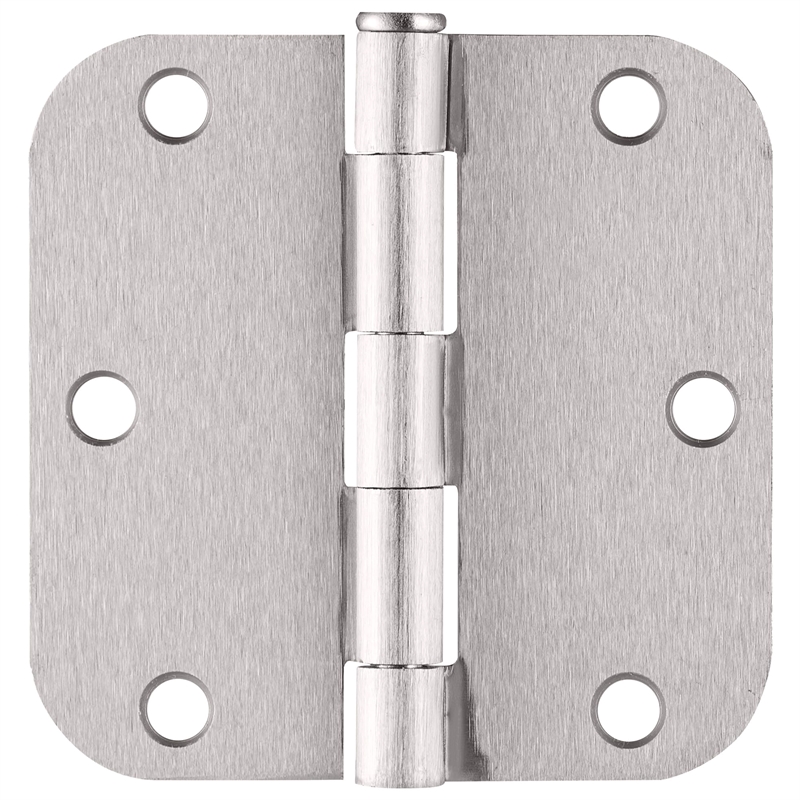 3.5-Inch Stainless Steel Door Hinges in Silver Satin Nickel 10-Pack