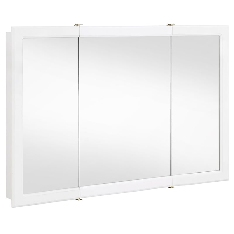 Concord 48-Inch Wood Medicine Cabinet in White Gloss
