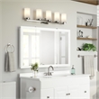 Concord 48-Inch Wood Medicine Cabinet in White Gloss