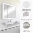 Wyndham Wood Medicine Cabinet in White 30-Inch