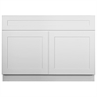 Brookings Ready to Assemble Wood Cabinet in White 48-Inch by 24 x 34.5
