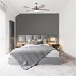 Grayson Stainless Steel LED Ceiling Fan in Brushed Silver Nickel 52-Inch