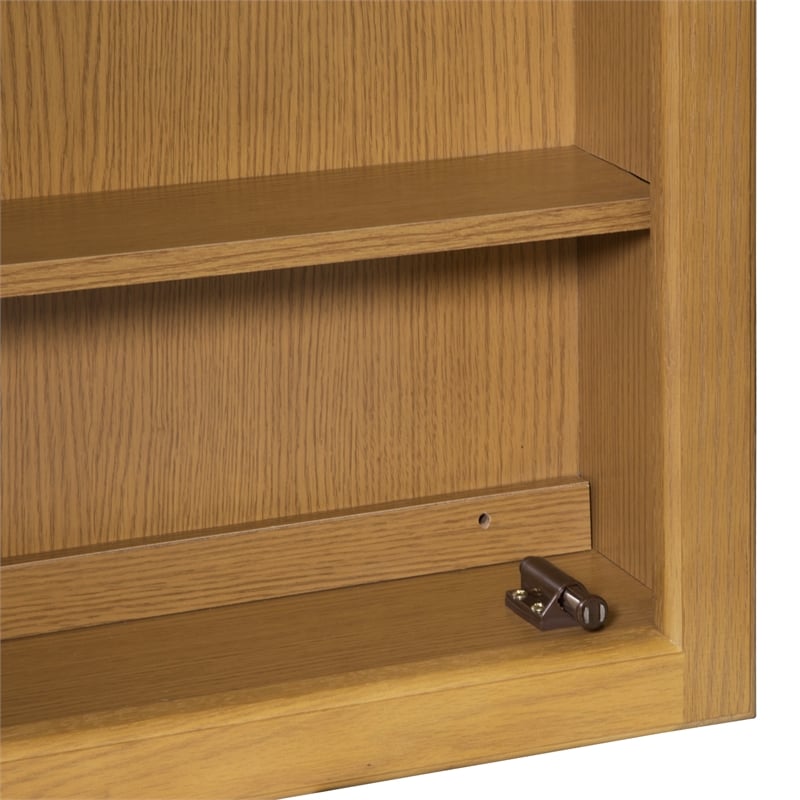 Richland 48-Inch Lighted Wood Medicine Cabinet in Nutmeg Oak